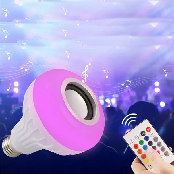 Ampoule LED avec Haut-Parleur Bluetooth Intégré 2 en 1