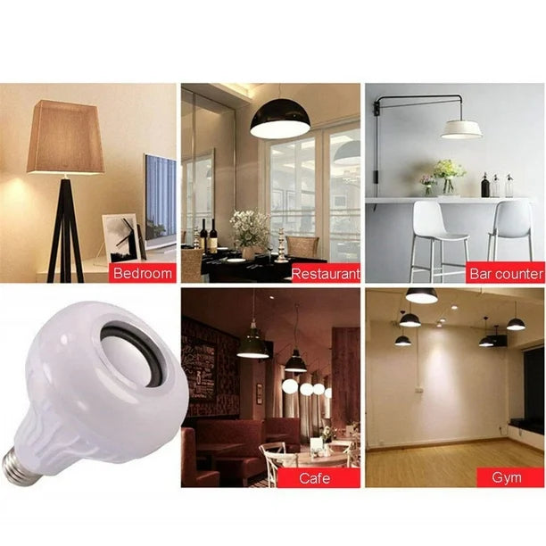 Ampoule LED avec Haut-Parleur Bluetooth Intégré 2 en 1