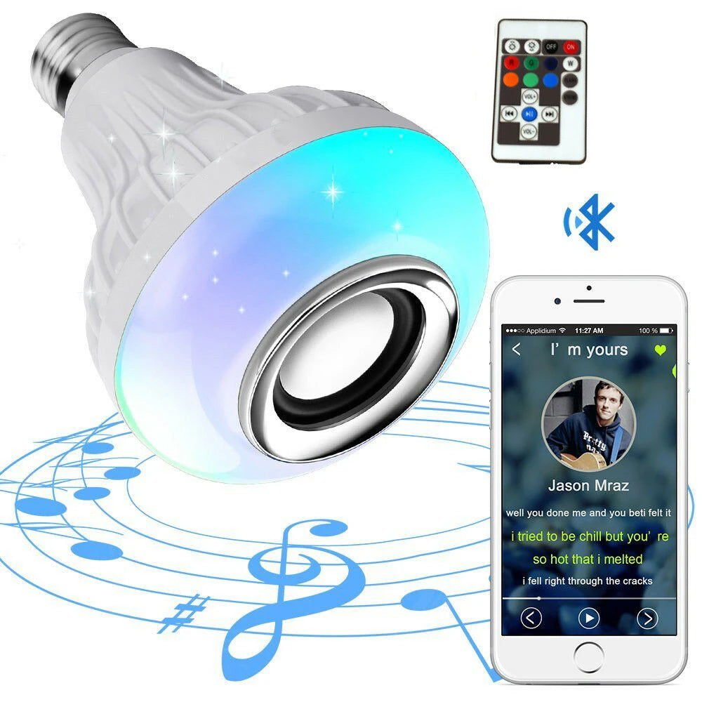 Ampoule LED avec Haut-Parleur Bluetooth Intégré 2 en 1