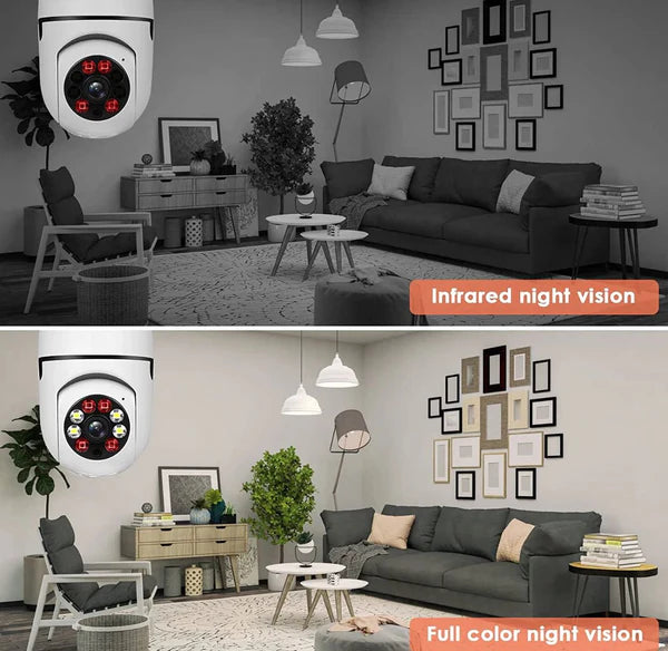 Caméra ampoule wifi 360° E27
