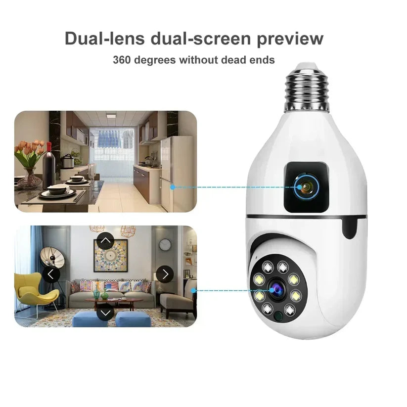 Caméra ampoule wifi 360° E27